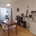 Cuenta ducha y secador pelo toallas departamento